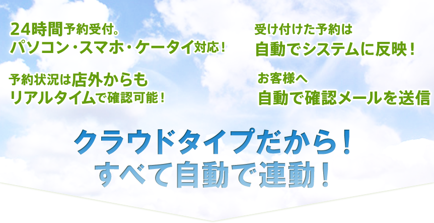 クラウドタイプだから！すべて自動で連動！